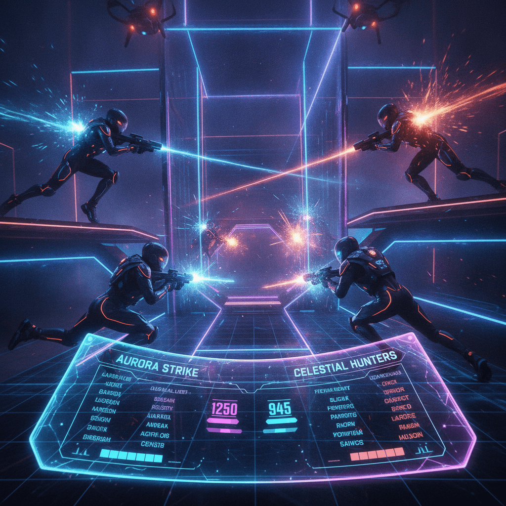 Matchs compétitifs laser tag Lyon