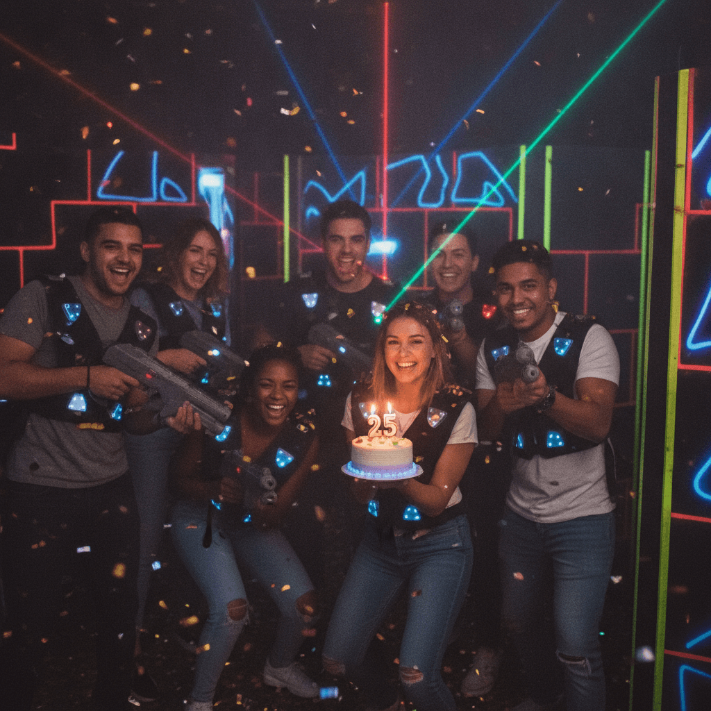 Événement privé laser tag Lyon